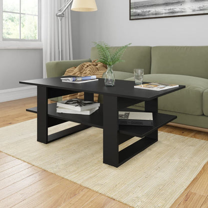 vidaXL Coffee Table Accent End Side Sofa Table with Storage Engineered Wood-5
