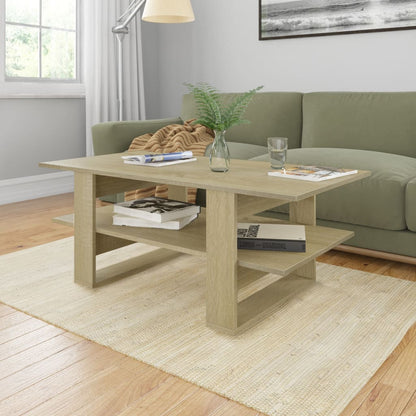vidaXL Coffee Table Accent End Side Sofa Table with Storage Engineered Wood-9