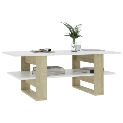vidaXL Coffee Table Accent End Side Sofa Table with Storage Engineered Wood-1