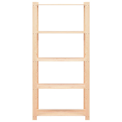 vidaXL Storage Rack Shelving Unit Storage Shelf 5-Tier Solid Pinewood 551.2 lb-3