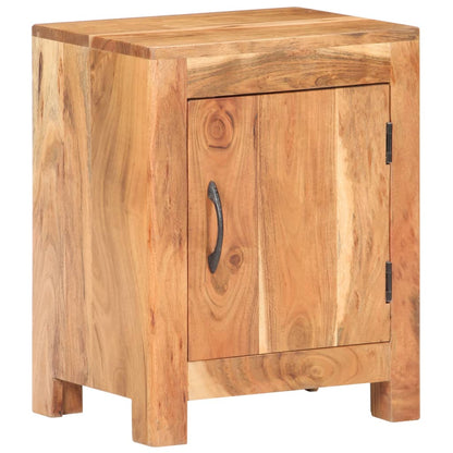 vidaXL Bedside Cabinet 15.7"x11.8"x19.7" Solid Acacia Wood-1