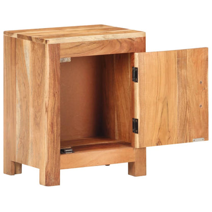 vidaXL Bedside Cabinet 15.7"x11.8"x19.7" Solid Acacia Wood-3