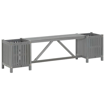 vidaXL Planter Bench Outdoor Garden Wooden Planter Box Bench Solid Wood Acacia-1