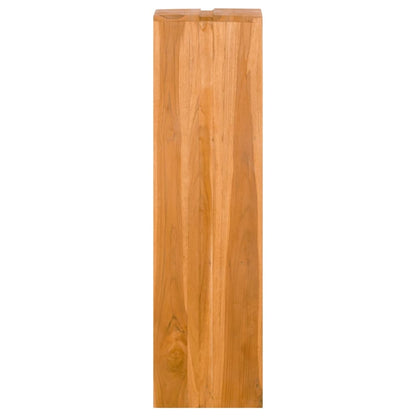 vidaXL Bookshelf 11.8"x11.8"x43.3" Solid Wood Teak-3