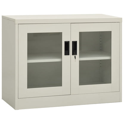 vidaXL Office Cabinet Anthracite 35.4"x15.7"x41.3" Steel-11