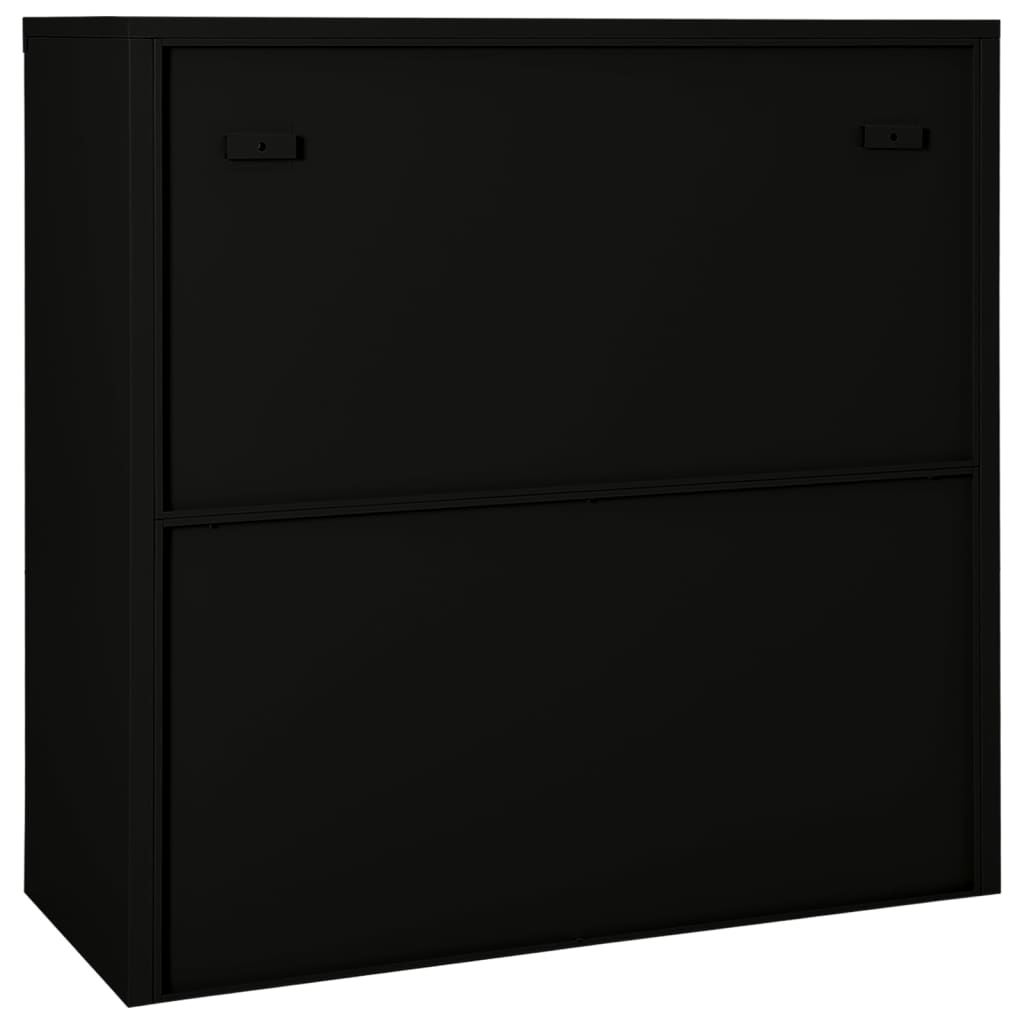 vidaXL Sliding Door Cabinet Anthracite 35.4"x15.7"x35.4" Steel-0