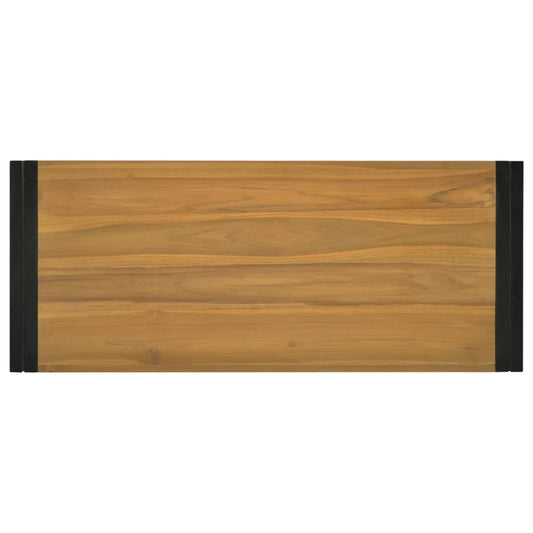 vidaXL Wall Cabinet Wall Mounted Bathroom Storage Cabinet Solid Wood Teak-0