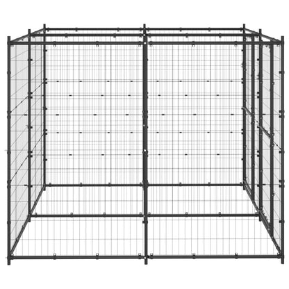 vidaXL Outdoor Dog Kennel Steel 52.1 ft²-1