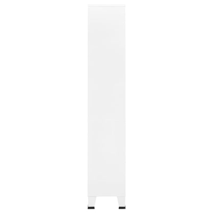 vidaXL Bookshelf Bookcase with 3 Shelves Decor Cabinet with Display Steel-1