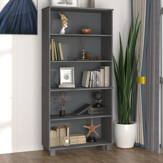 vidaXL Drawer Cabinet Bookshelf with Storage Shelves HAMAR Solid Wood Pine-0