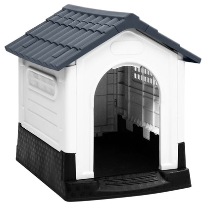vidaXL Dog House Garden Dog Kennel Small Pet Cage Puppy Shelter Polypropylene-3