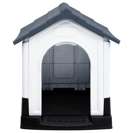 vidaXL Dog House Garden Dog Kennel Small Pet Cage Puppy Shelter Polypropylene-0