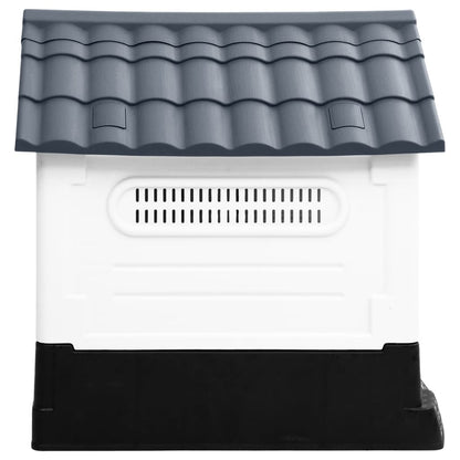 vidaXL Dog House Garden Dog Kennel Small Pet Cage Puppy Shelter Polypropylene-2
