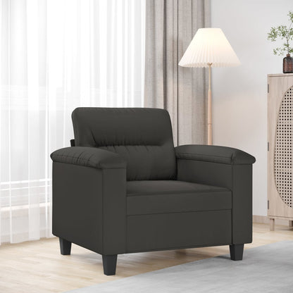 vidaXL Sofa Chair Living Room Upholstered Chair with Armrest Microfiber Fabric-5