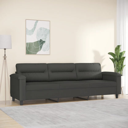 vidaXL Sofa Chair Living Room Upholstered Chair with Armrest Microfiber Fabric-7