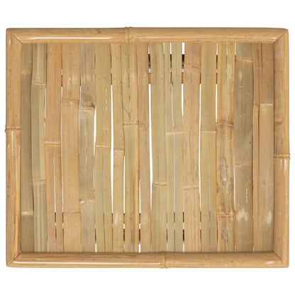 vidaXL Patio Table 25.6"x21.7"x11.8" Bamboo-3