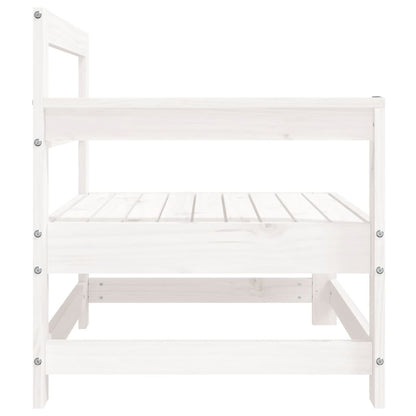 vidaXL Patio Corner Sofa White Solid Wood Pine-2