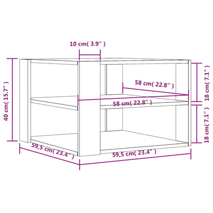 vidaXL Coffee Table Accent Storage Home Living Room Furniture Engineered Wood-3