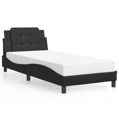 vidaXL Bed Frame with Headboard Platform Base Bedroom Furniture Faux Leather-0