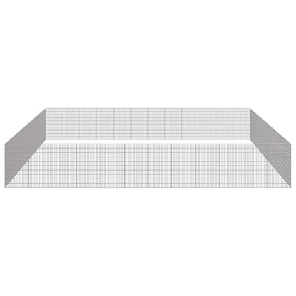 vidaXL Free Range Animal Enclosure 48-Panel 21.3"x39.4" Galvanized Iron-3