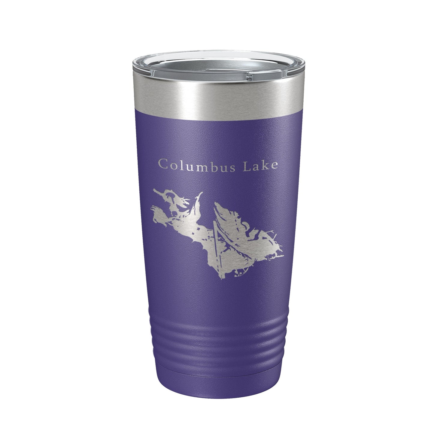 Columbus Lake Map Tumbler Travel Mug Insulated Laser Engraved Coffee Cup Mississippi 20 oz-15
