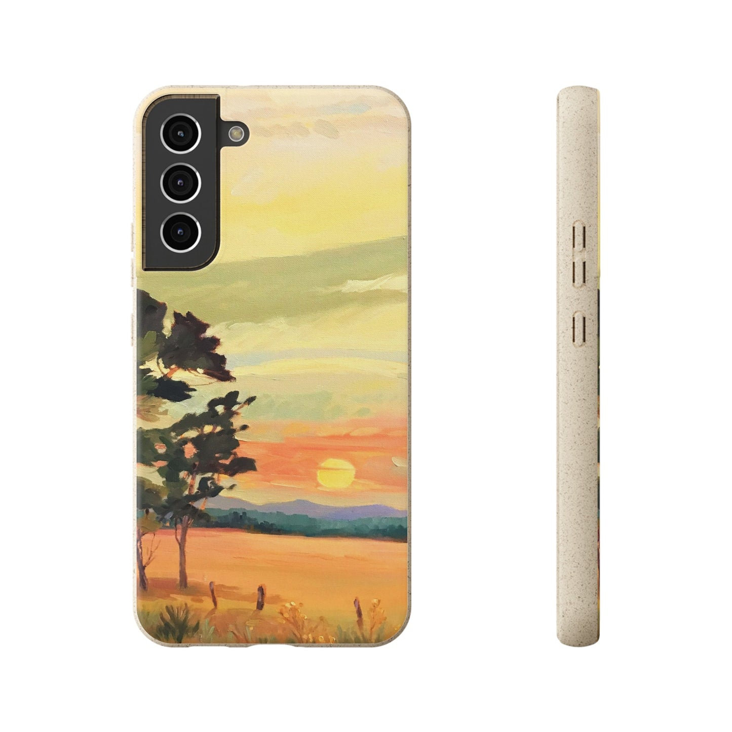 Biodegradable Phone Case with 'Sunrise' Landscape Original Artwork by Barbara Cleary-40