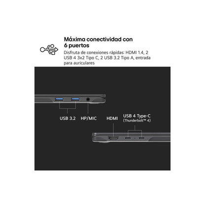 Laptop LG 14Z90RU-G.AA55B 14" 16 GB RAM 512 GB SSD Spanish Qwerty i5-1334U-3