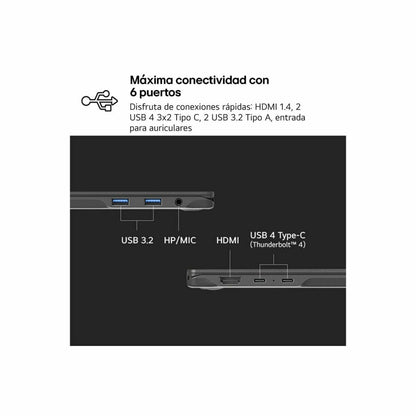 Laptop LG 14Z90RU-G.AA55B 14" 16 GB RAM 512 GB SSD Spanish Qwerty i5-1334U-28