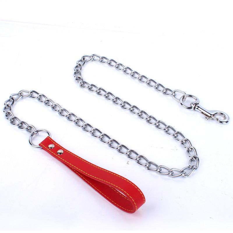 Durable Dog Leash With Anti-Bite Chain - Secure And Stylish Walks For Your Pup!-1