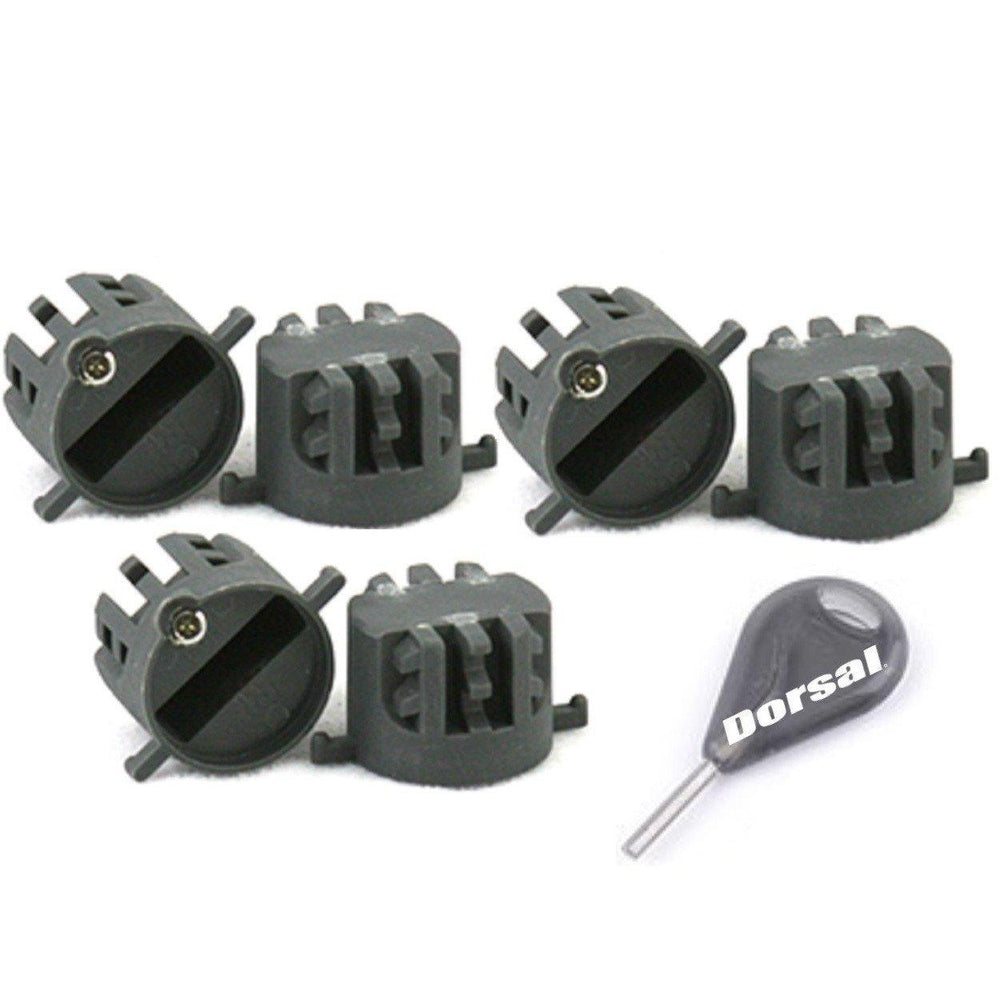 DORSAL Surfboard Fins Thruster 3 Fin Box Set Plugs with Key and Screws FCS Compatible-0