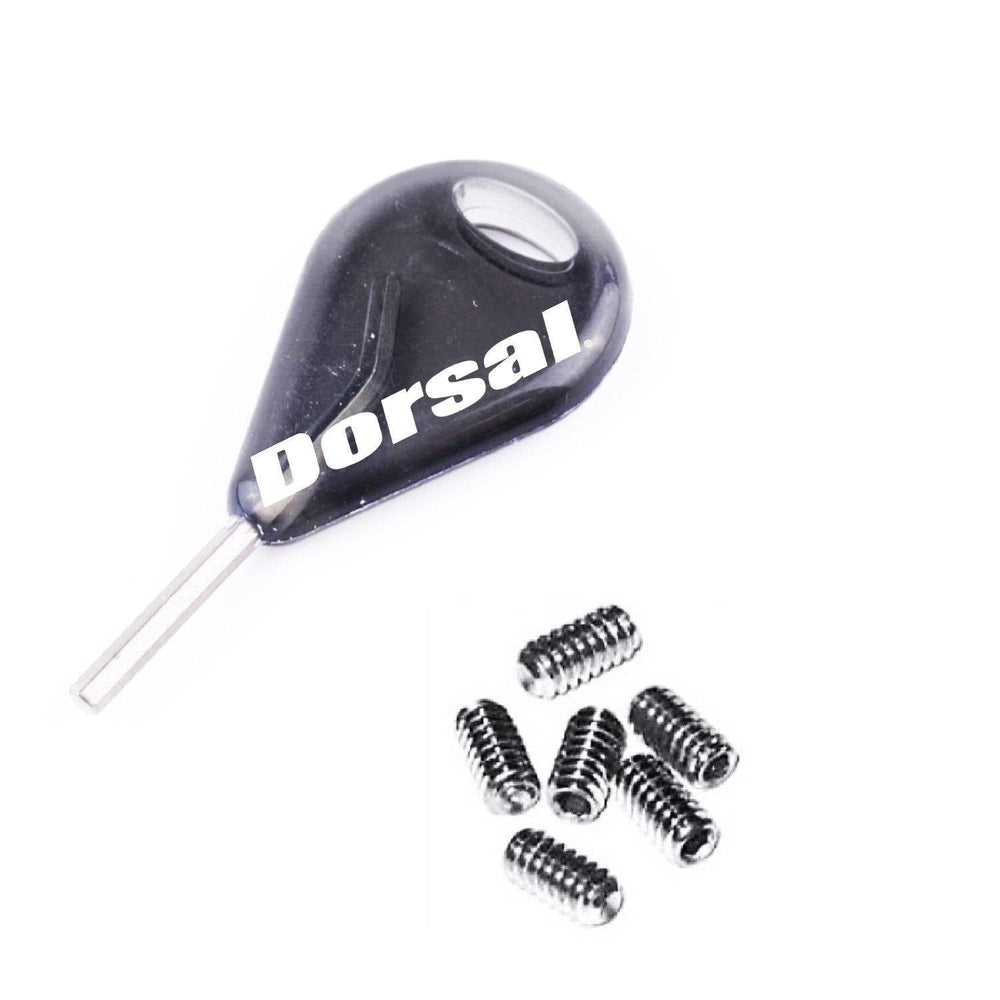 DORSAL Surfboard Fins Thruster 3 Fin Box Set Plugs with Key and Screws FCS Compatible-1