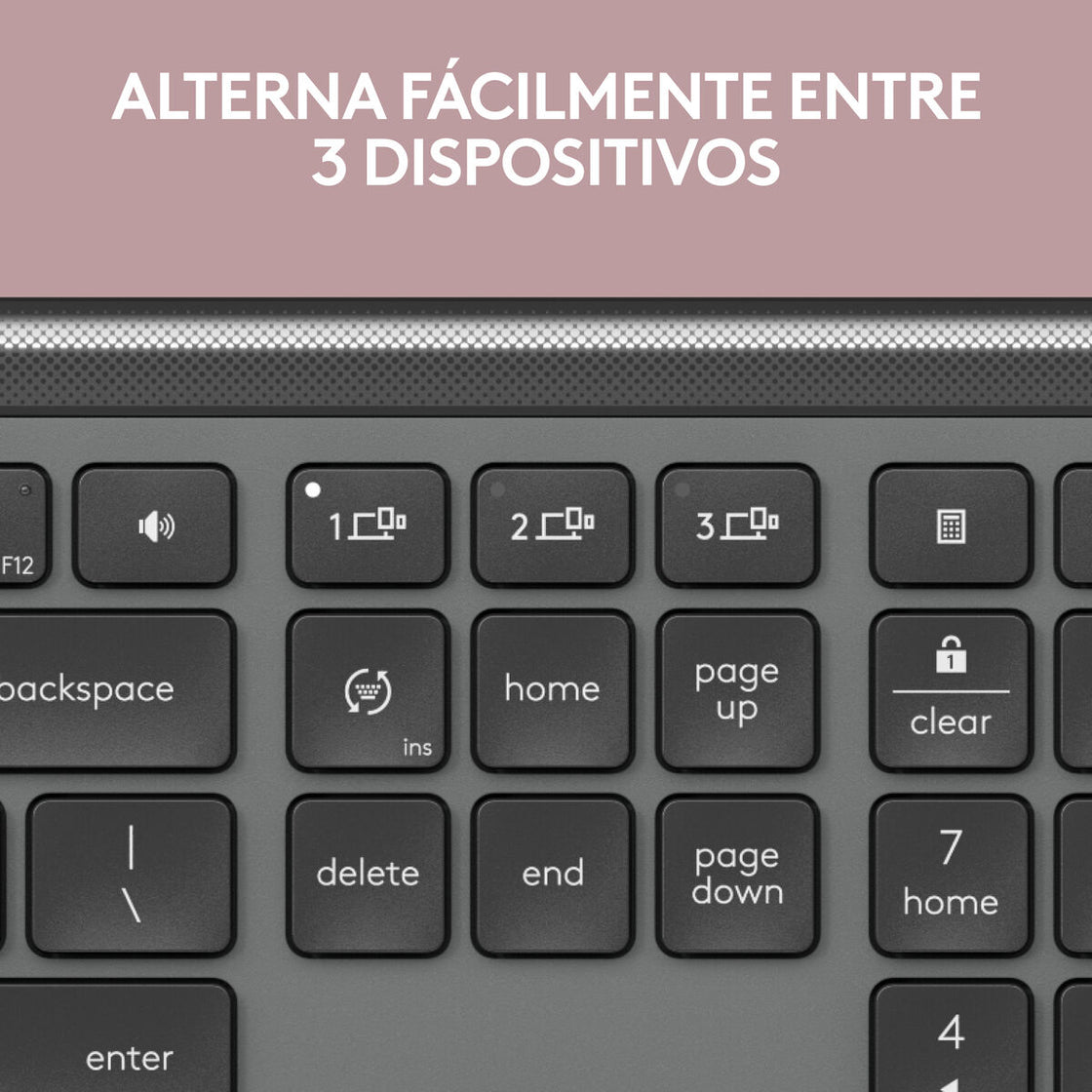 Wireless Keyboard Logitech 920-012455 Graphite QWERTY-9