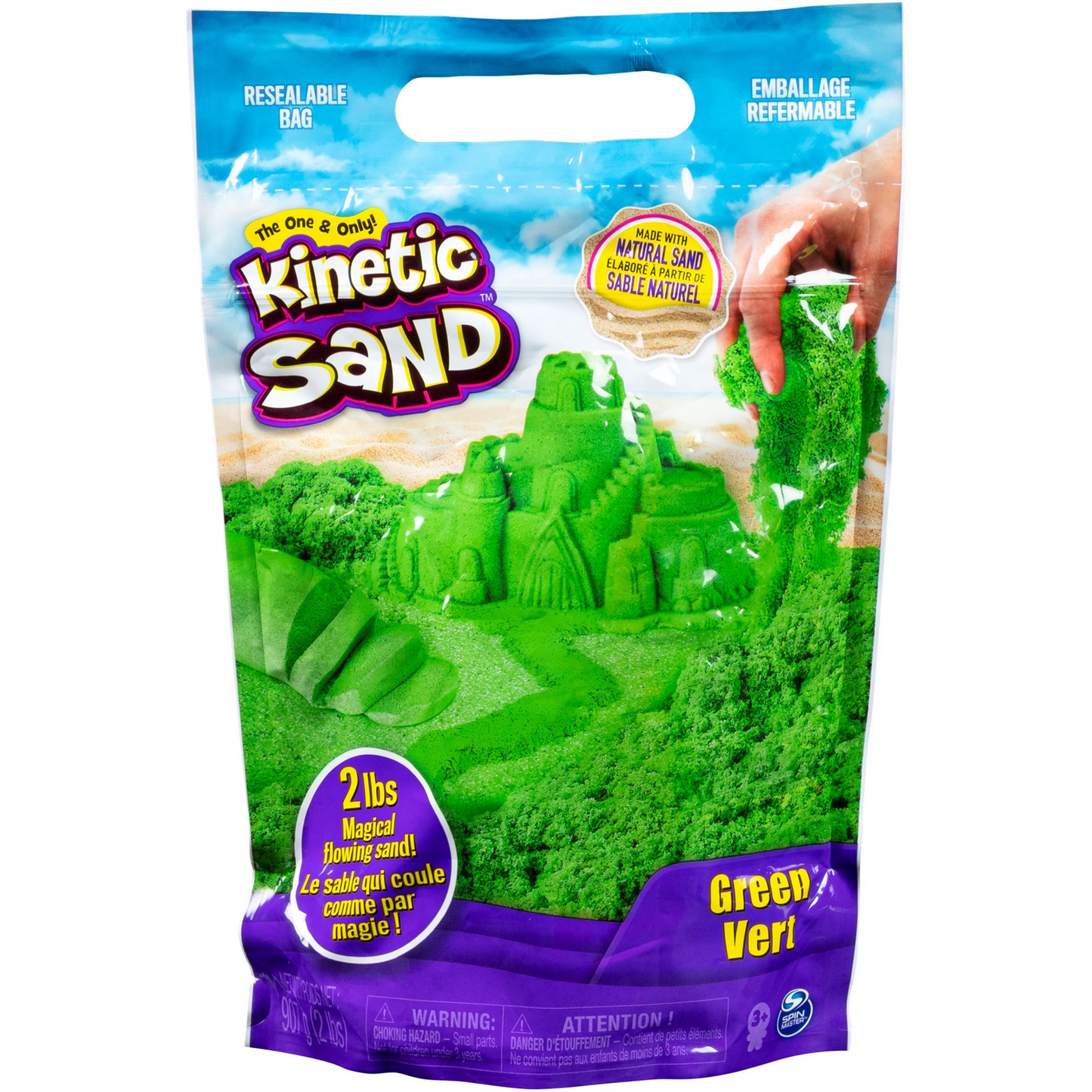Kinetic Sand KNS RFL 2lb Colour Green GML (6061463)-0