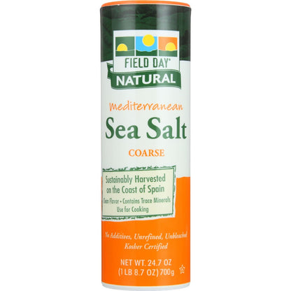 Field Day Coarse Mediterranean Sea Salt (20x24.7 Oz)-0