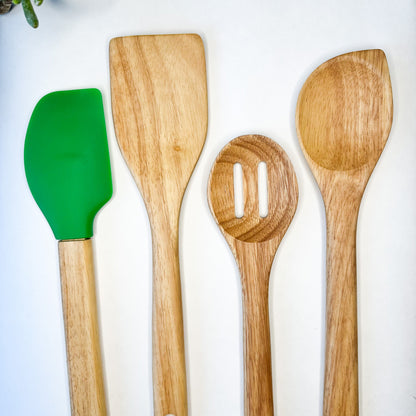 Earth-Friendly Wooden Utensil Set | Natural, Plastic Free-4