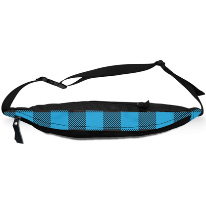 Buffalo Plaid Blue Fanny Pack-1