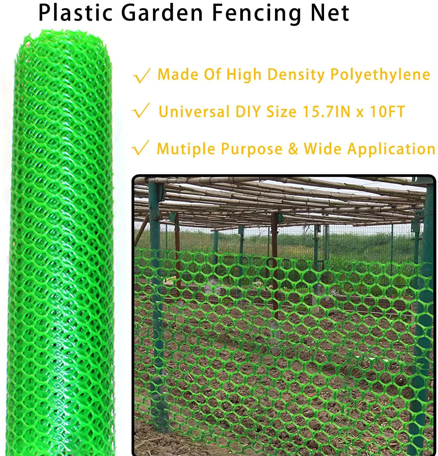 Hexagonal Plastic Fence Net for Poultry and Garden Use