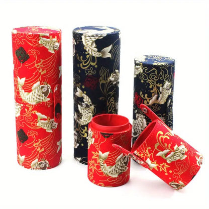 Chinese Style Fabric Storage Box for Makeup Brushes