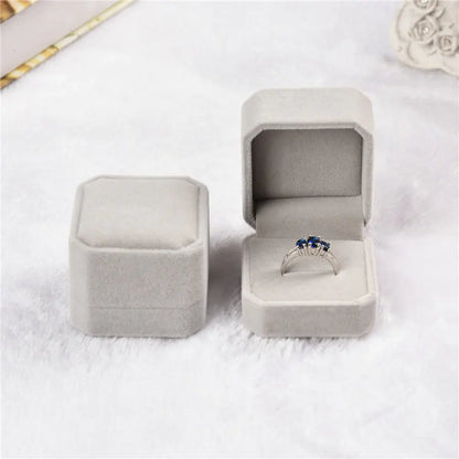 Pink Velvet Jewelry Box for Rings and Accessories