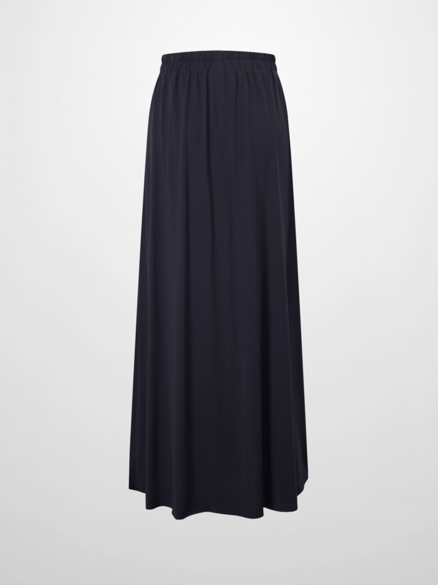 Elastic Waist T-Shirt Skirt-Navy-1
