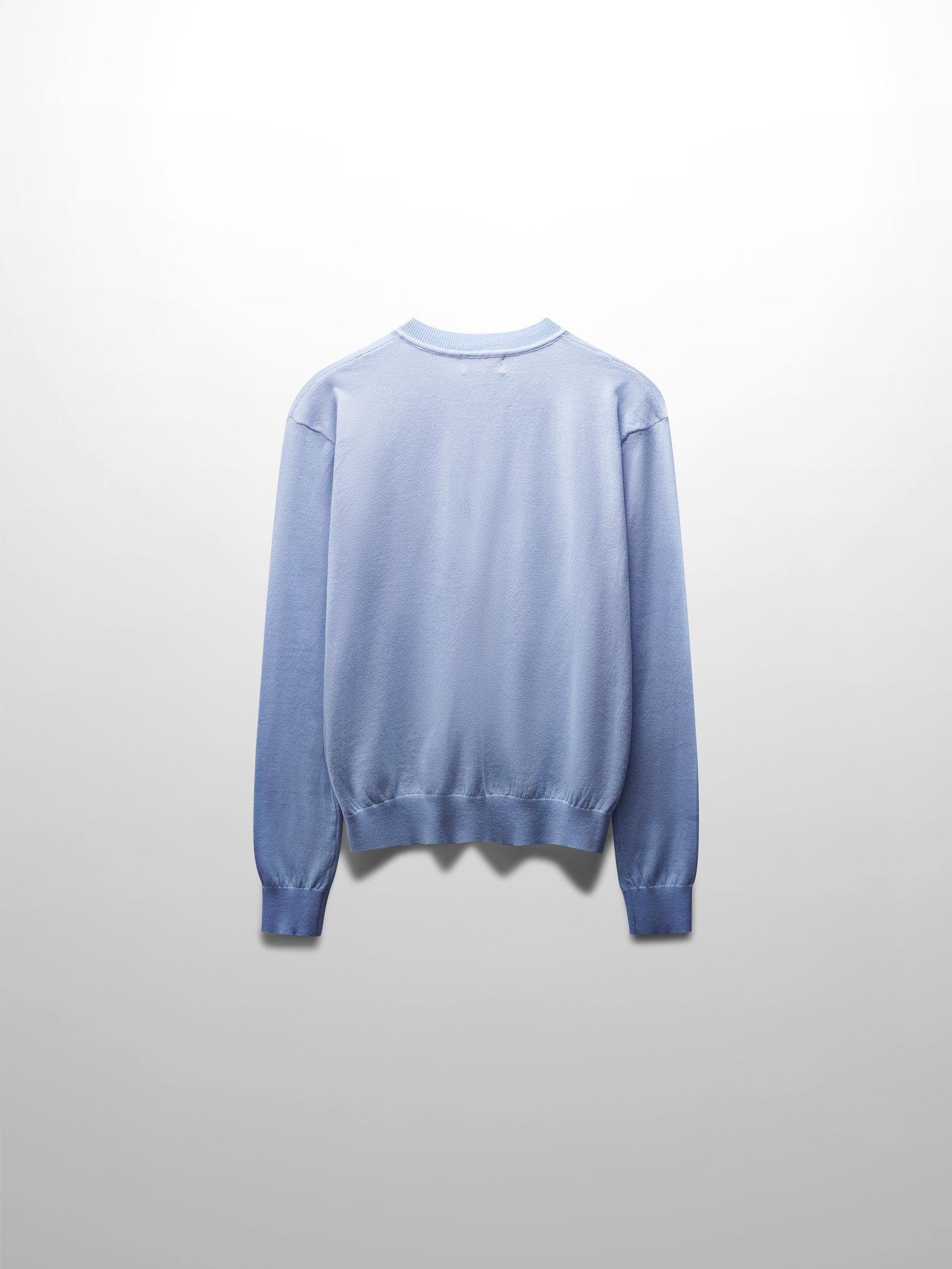High V Lightweight Sweater-LT Blue-1