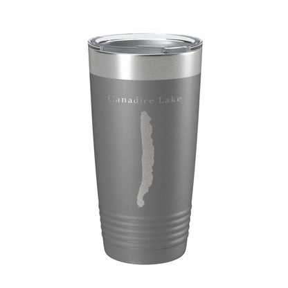 Canadice Lake Map Tumbler Travel Mug Insulated Laser Engraved Coffee Cup New York 20 oz-16