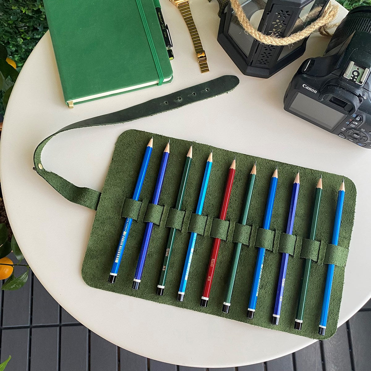 Helsinki - Genuine Leather Large Pen & Pencil Case-0