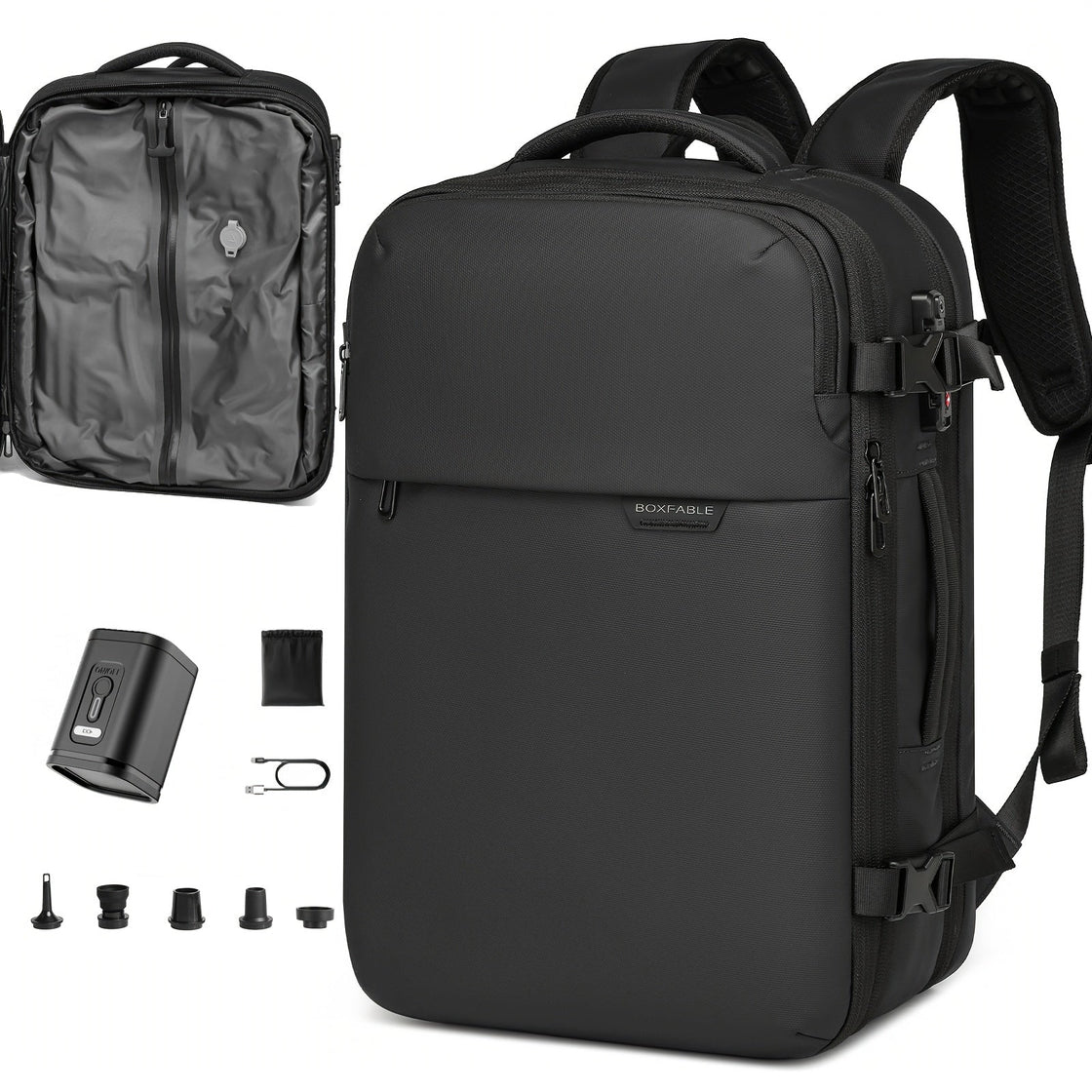 NNETM Travel Backpack with Pump & Laptop Compartment-3