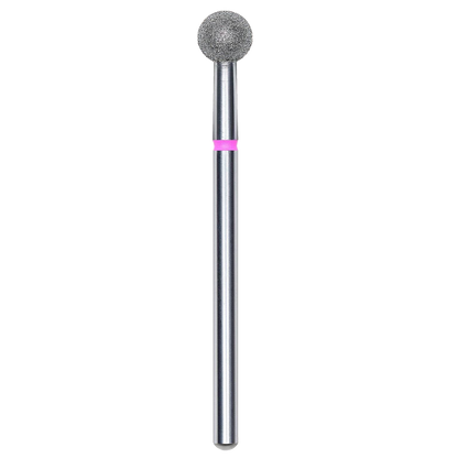 DIAMOND NAIL DRILL BIT, "BALL", RED, HEAD DIAMETER 5MM (FA01R050) - STALEKS™-0