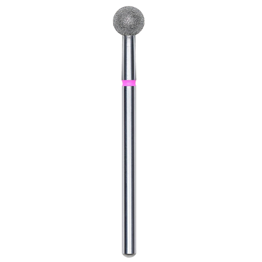 DIAMOND NAIL DRILL BIT, "BALL", RED, HEAD DIAMETER 5MM (FA01R050) - STALEKS™-0