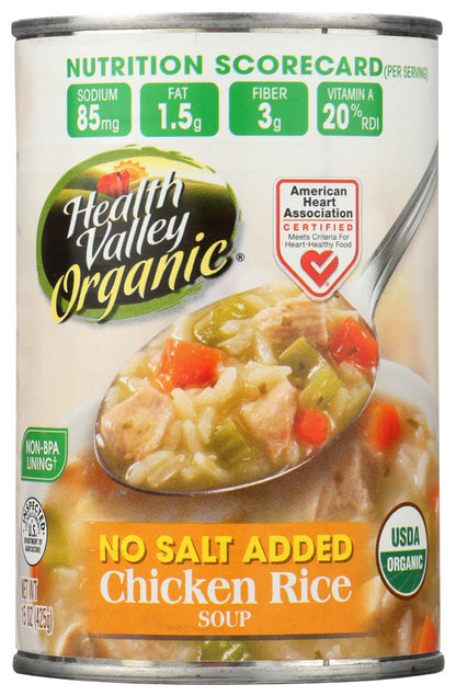 Health Valley Chicken Rice Soup (12x15 Oz)-0