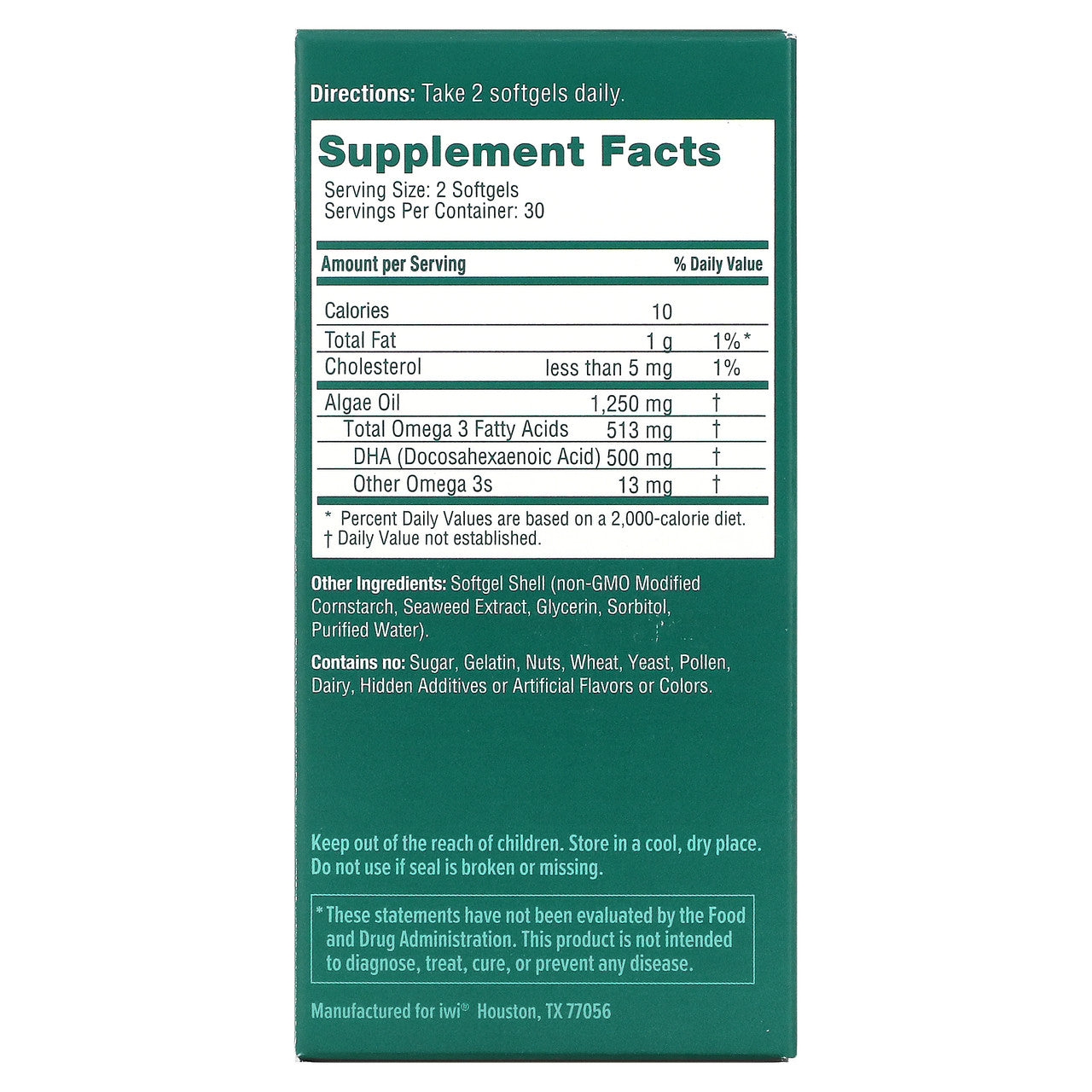 IWI ALGAE DHA ( 1 X 60 SGEL )-1