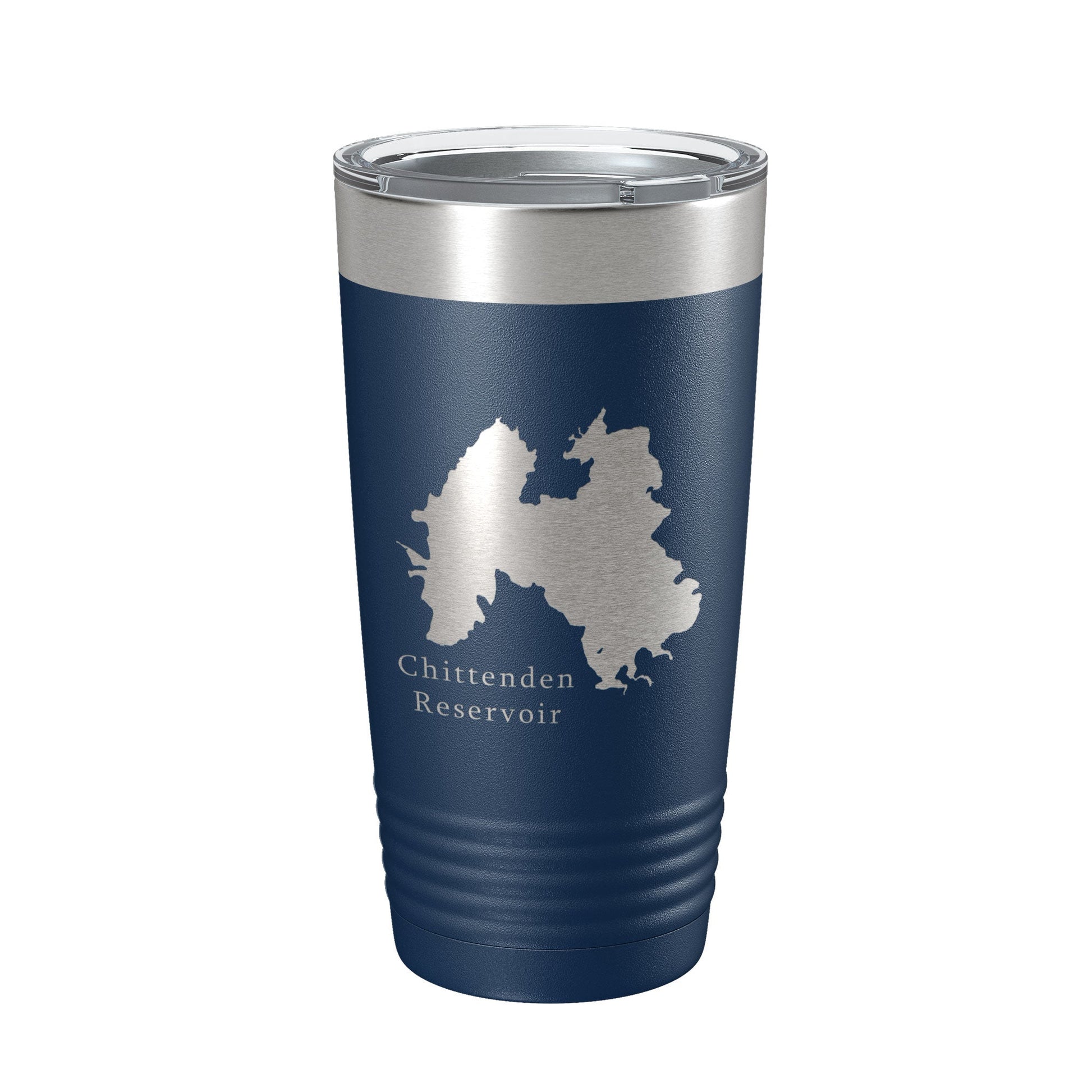Chittenden Reservoir Tumbler Lake Map Travel Mug Insulated Laser Engraved Coffee Cup Vermont 20 oz-2