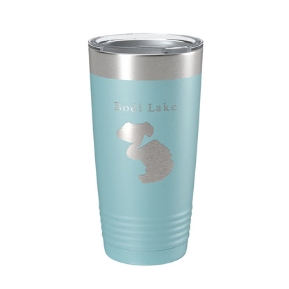 Bodi Lake Map Tumbler Travel Mug Insulated Laser Engraved Coffee Cup Michigan 20 oz-13